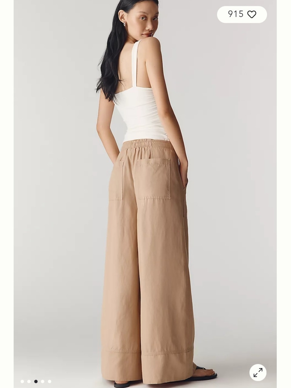 By Anthropologie Wide Leg High Rise Pants (Note Size Is XS TALL!)